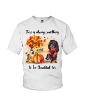 Thankful For - BLACK LONG HAIRED Dachshund Youth T-Shirt tile