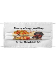 Thankful For - BLACK LONG HAIRED Dachshund Mask tile