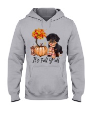 It is Fall - Dachshund Hooded Sweatshirt front