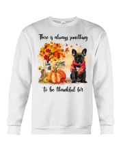 Thankful For - BLACK French Bulldog Crewneck Sweatshirt tile