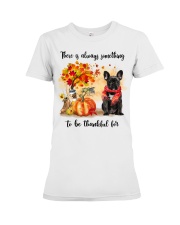 Thankful For - BLACK French Bulldog Premium Fit Ladies Tee tile