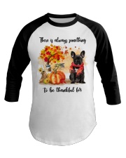 Thankful For - BLACK French Bulldog Baseball Tee tile