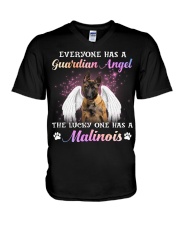 Guardian - Malinois V-Neck T-Shirt tile