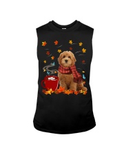 Hot Chocolate - RED Goldendoodle Sleeveless Tee tile