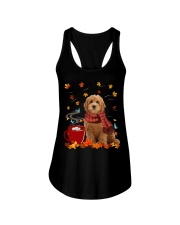 Hot Chocolate - RED Goldendoodle Ladies Flowy Tank tile