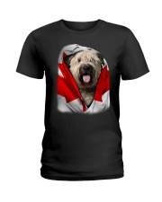 Canada Flag - Bouvier des Flandres Ladies T-Shirt tile