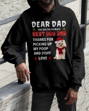 Christmas Dad - GOLD Morkie Hooded Sweatshirt apparel-hooded-sweatshirt-lifestyle-front-11