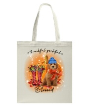 Grateful - RED Goldendoodle Tote Bag tile