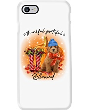 Grateful - RED Goldendoodle Phone Case tile