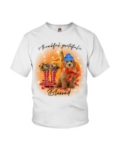 Grateful - RED Goldendoodle Youth T-Shirt tile