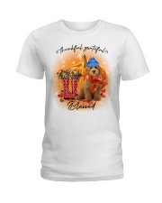 Grateful - RED Goldendoodle Ladies T-Shirt tile