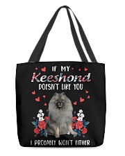 Either - GREY Keeshond All-Over Tote tile