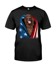 American flag - Irish Setter Classic T-Shirt front