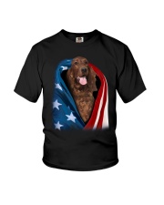American flag - Irish Setter Youth T-Shirt tile