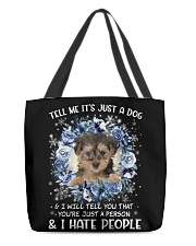 Hate People - Yorkipoo All-Over Tote tile
