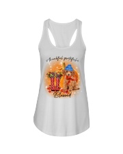 Grateful - RED Toy Poodle Ladies Flowy Tank tile