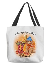 Grateful - RED Toy Poodle All-Over Tote tile