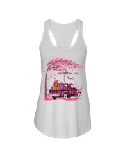 Pink Autumn - RED Miniature Poodle Ladies Flowy Tank tile