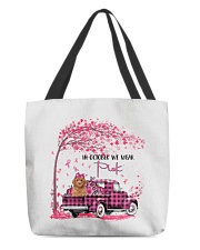 Pink Autumn - RED Miniature Poodle All-Over Tote tile