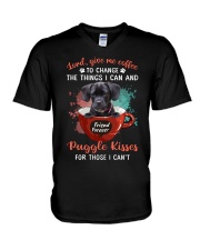 Give Me Coffee - Puggle 2 V-Neck T-Shirt tile