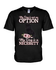 Necessity - Affenpinscher V-Neck T-Shirt tile