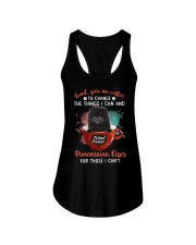 Give Me Coffee - BLACK Pomeranian Ladies Flowy Tank tile
