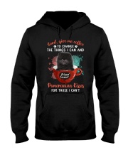 Give Me Coffee - BLACK Pomeranian Hooded Sweatshirt tile