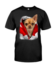 Canada Flag - Chihuahua 1 Classic T-Shirt front