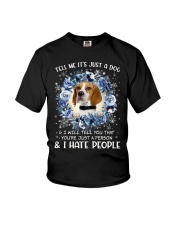 Hate People - English Pointer Youth T-Shirt tile