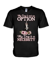 Necessity - Bernese Mountain Dog 1 V-Neck T-Shirt tile