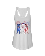 American Boxer Dog Ladies Flowy Tank tile