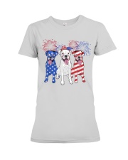 American Boxer Dog Premium Fit Ladies Tee tile