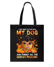Forget Problems - BLACK Cane Corso Tote Bag tile