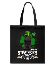 Happy Clover - BLACK Pug 2 Tote Bag tile
