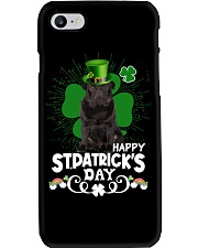 Happy Clover - BLACK Pug 2 Phone Case tile