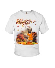 Fall Leaf - German Shepherd 2 Youth T-Shirt tile