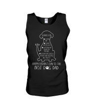 Happy Father Day Dog Dad - Dog Shape Unisex Tank tile