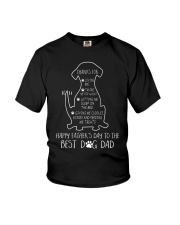 Happy Father Day Dog Dad - Dog Shape Youth T-Shirt tile