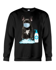 Hand Sanitizer French Bulldog Crewneck Sweatshirt tile