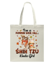 Pumpkin Kinda - shih tzu Tote Bag tile