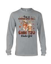 Pumpkin Kinda - shih tzu Long Sleeve Tee tile