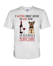 She Also Needs - Yorkshire V-Neck T-Shirt tile