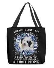 Hate People - Sheepadoodle All-Over Tote tile