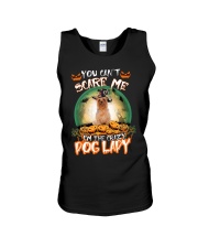 Crazy Lady - Silky Terrier Unisex Tank tile