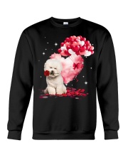 Valentine Balloon - CREAM Bichon Frise Crewneck Sweatshirt tile