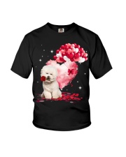 Valentine Balloon - CREAM Bichon Frise Youth T-Shirt tile