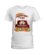 Pumpkin House - Husky 2 Ladies T-Shirt tile