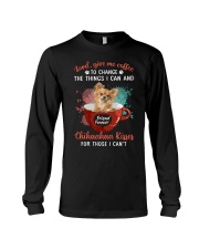 Give Me Coffee - TAN LONG HAIRED Chihuahua Long Sleeve Tee tile