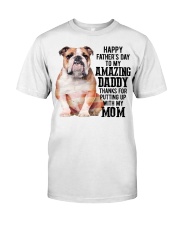 Happy Father Day - English Bulldog Classic T-Shirt tile