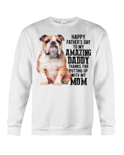 Happy Father Day - English Bulldog Crewneck Sweatshirt tile